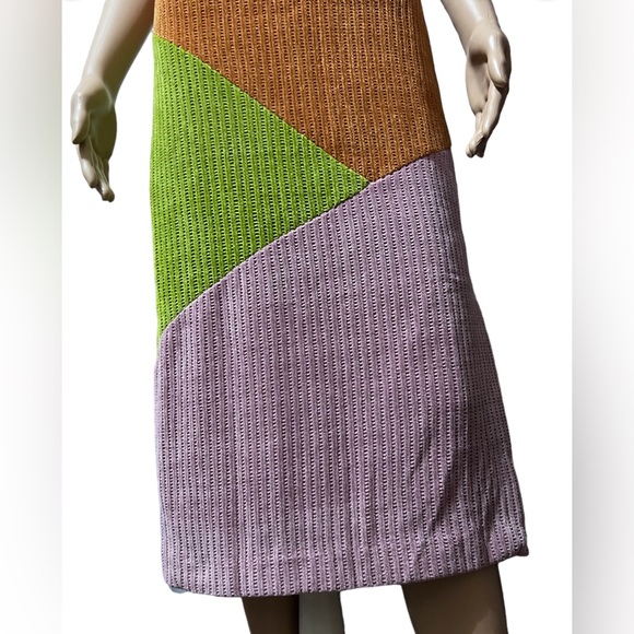 Hutch Jordy Dress Copper Colorblock Chenille Knit Dress Size S NWoT - Picture 7 of 16